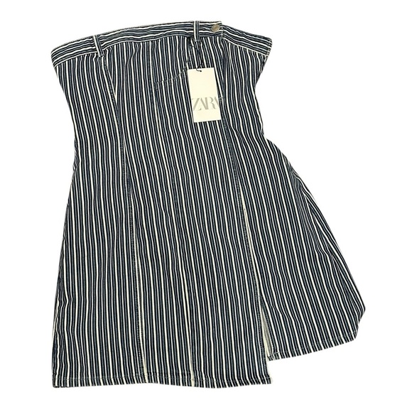 NWT ZARA Strapless Blue Striped Denim Mini Dress S Coastal Cowgirl Vibes
A202 - Picture 2 of 8